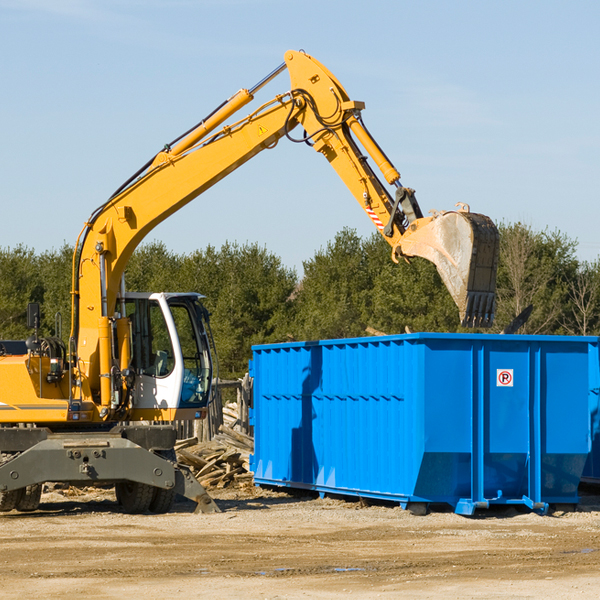 what size residential dumpster rentals are available in Pinegrove